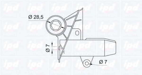 IPD 10-0850 Tensioner, timing belt 100850: Buy near me in Poland at 2407.PL - Good price!