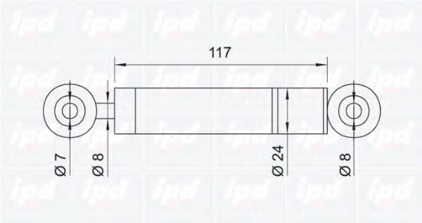 IPD 11-0014 Амортизатор натяжителя ремня поликлинового (приводного) 110014: Отличная цена - Купить в Польше на 2407.PL!