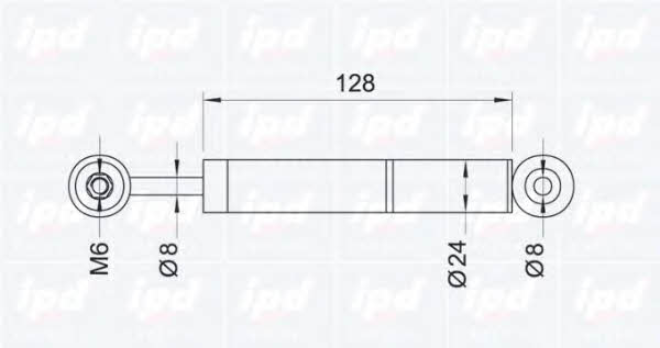 IPD 11-0015 Амортизатор натяжителя ремня поликлинового (приводного) 110015: Отличная цена - Купить в Польше на 2407.PL!