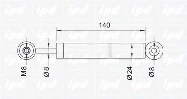 IPD 11-0016 Amortyzator napinacza paska 110016: Atrakcyjna cena w Polsce na 2407.PL - Zamów teraz!