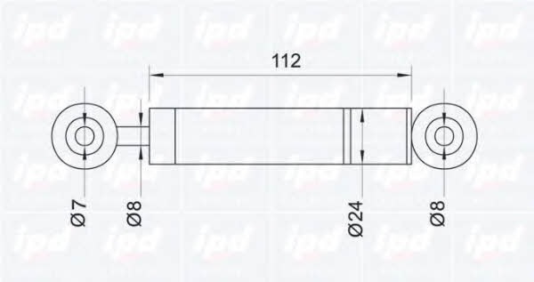IPD 11-0017 Amortyzator napinacza paska wieloklinowego (napędowego) 110017: Dobra cena w Polsce na 2407.PL - Kup Teraz!