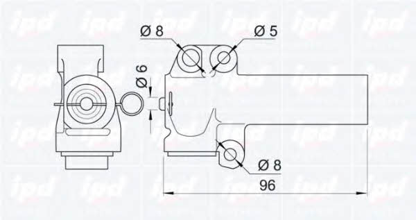 IPD 11-1015 Tensioner, timing belt 111015: Buy near me in Poland at 2407.PL - Good price!