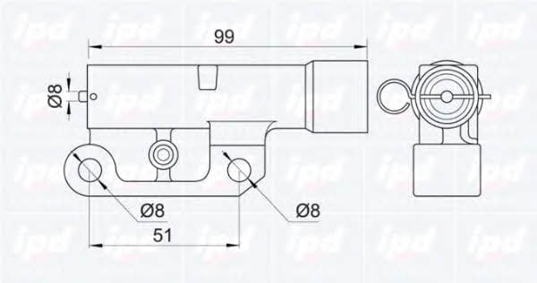 IPD 11-1017 Tensioner, timing belt 111017: Buy near me at 2407.PL in Poland at an Affordable price!