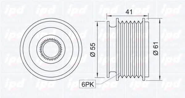 IPD 12-0010 Freewheel clutch, alternator 120010: Buy near me at 2407.PL in Poland at an Affordable price!