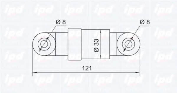 IPD 13-0023 Belt tensioner damper 130023: Buy near me in Poland at 2407.PL - Good price!