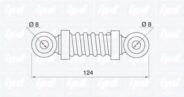 IPD 13-0172 Амортизатор натяжителя ремня поликлинового (приводного) 130172: Отличная цена - Купить в Польше на 2407.PL!