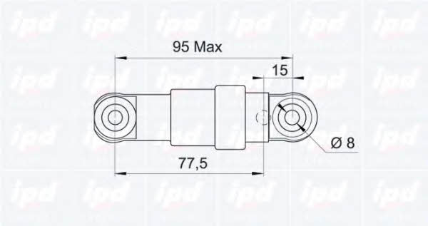 IPD 13-0173 Belt tensioner damper 130173: Buy near me in Poland at 2407.PL - Good price!