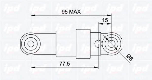 IPD 13-0432 Belt tensioner damper 130432: Buy near me in Poland at 2407.PL - Good price!