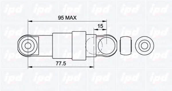 IPD 13-0470 Амортизатор натяжителя ремня поликлинового (приводного) 130470: Отличная цена - Купить в Польше на 2407.PL!