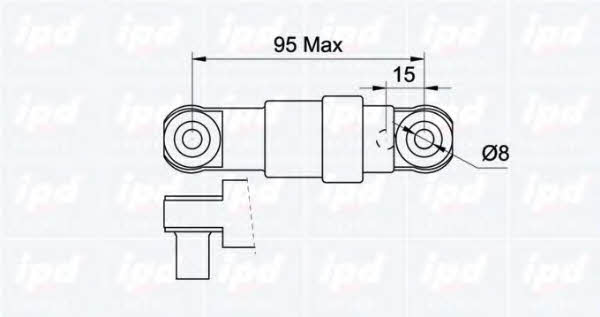 IPD 13-0481 Belt tensioner damper 130481: Buy near me in Poland at 2407.PL - Good price!