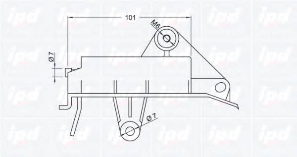 IPD 13-0543 Tensioner, timing belt 130543: Buy near me in Poland at 2407.PL - Good price!