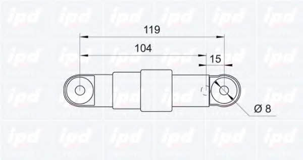 IPD 13-0650 Belt tensioner damper 130650: Buy near me in Poland at 2407.PL - Good price!