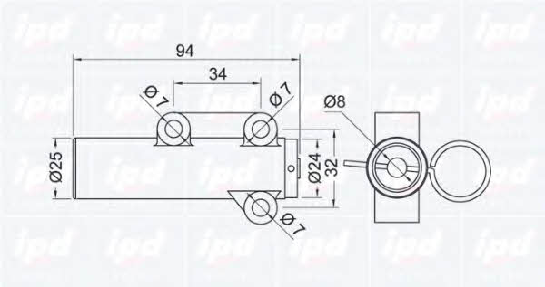 IPD 13-0712 Tensioner, timing belt 130712: Buy near me in Poland at 2407.PL - Good price!