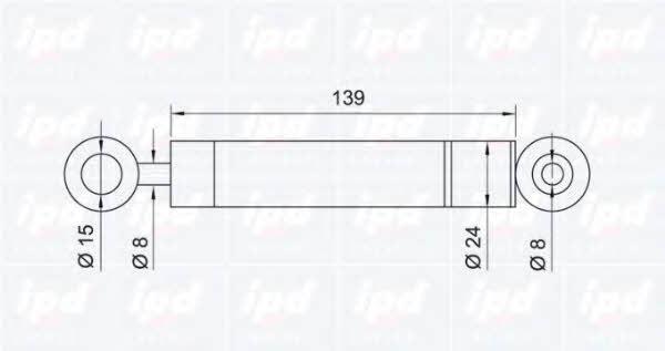 IPD 13-0714 Belt tensioner damper 130714: Buy near me in Poland at 2407.PL - Good price!