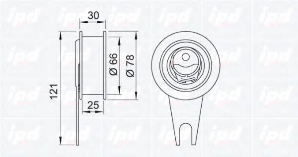 IPD 14-0099 Spannrolle, zahnriemen 140099: Kaufen Sie zu einem guten Preis in Polen bei 2407.PL!