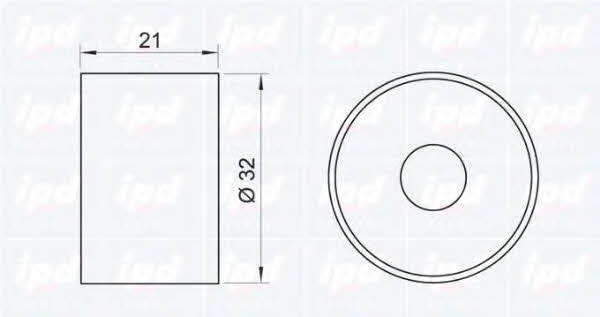 IPD 14-0131 Tensioner pulley, timing belt 140131: Buy near me in Poland at 2407.PL - Good price!