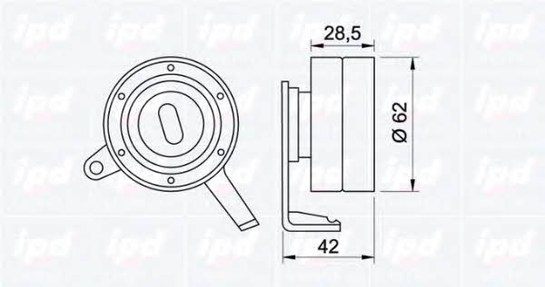IPD 14-0183 Tensioner pulley, timing belt 140183: Buy near me in Poland at 2407.PL - Good price!