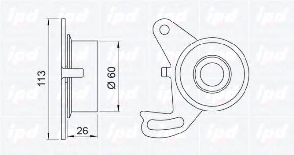 IPD 14-0194 Tensioner pulley, timing belt 140194: Buy near me in Poland at 2407.PL - Good price!