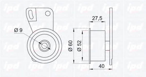 IPD 14-0218 Tensioner pulley, timing belt 140218: Buy near me at 2407.PL in Poland at an Affordable price!