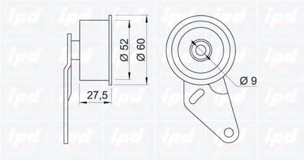 IPD 14-0219 Tensioner pulley, timing belt 140219: Buy near me at 2407.PL in Poland at an Affordable price!