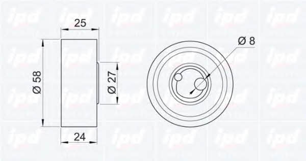 IPD 14-0231 Tensioner pulley, timing belt 140231: Buy near me in Poland at 2407.PL - Good price!