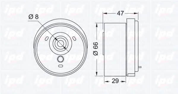 IPD 15-3232 Tensioner pulley, timing belt 153232: Buy near me in Poland at 2407.PL - Good price!