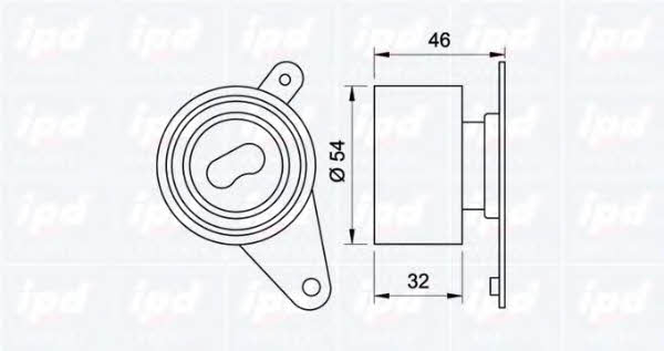 IPD 15-3325 Tensioner pulley, timing belt 153325: Buy near me in Poland at 2407.PL - Good price!