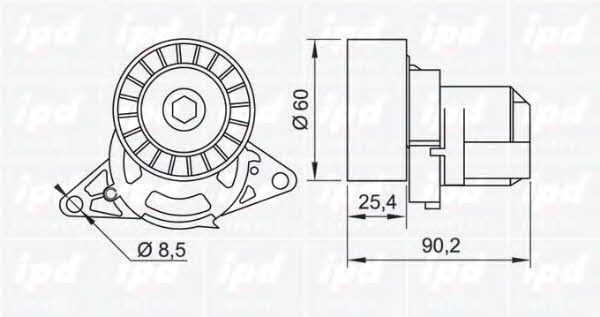 IPD 15-3429 Belt tightener 153429: Buy near me in Poland at 2407.PL - Good price!