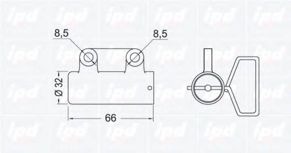 IPD 15-3471 Tensioner, timing belt 153471: Buy near me in Poland at 2407.PL - Good price!