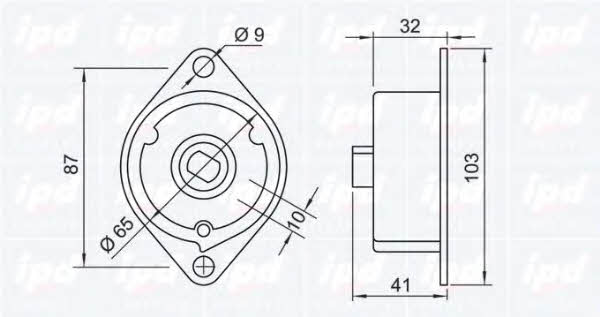 IPD 15-3481 Belt tightener 153481: Buy near me in Poland at 2407.PL - Good price!