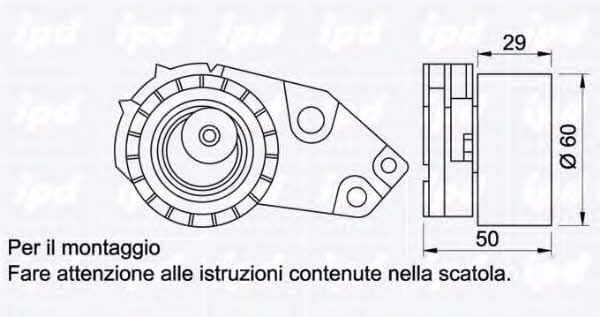 IPD 14-0272 Tensioner pulley, timing belt 140272: Buy near me in Poland at 2407.PL - Good price!