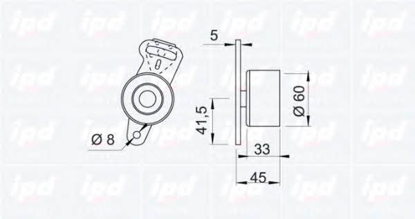 IPD 14-0309 Tensioner pulley, timing belt 140309: Buy near me in Poland at 2407.PL - Good price!