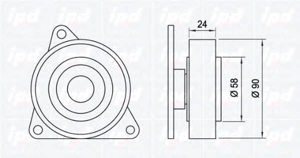 IPD 14-0503 Tensioner pulley, timing belt 140503: Buy near me in Poland at 2407.PL - Good price!