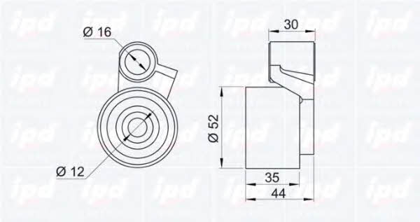 IPD 14-0567 Spannrolle, zahnriemen 140567: Kaufen Sie zu einem guten Preis in Polen bei 2407.PL!