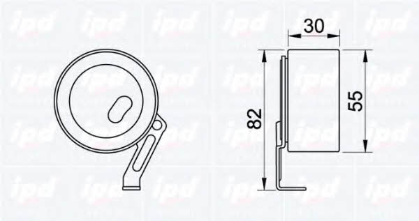 IPD 14-0635 Tensioner pulley, timing belt 140635: Buy near me at 2407.PL in Poland at an Affordable price!