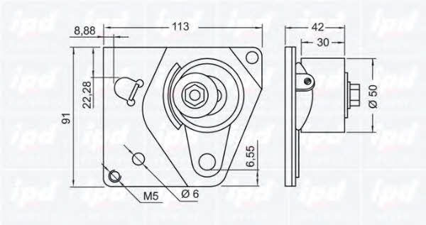IPD 14-0699 Tensioner pulley, timing belt 140699: Buy near me in Poland at 2407.PL - Good price!