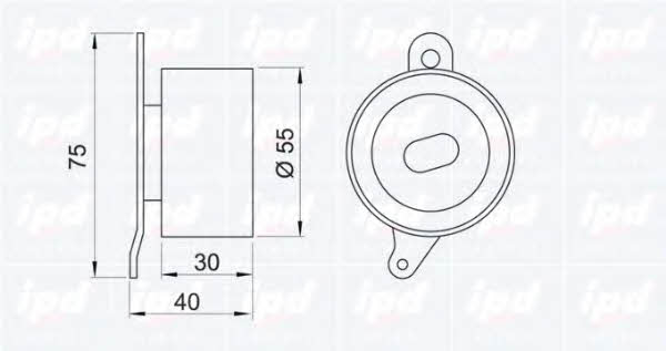 IPD 14-0700 Tensioner pulley, timing belt 140700: Buy near me in Poland at 2407.PL - Good price!