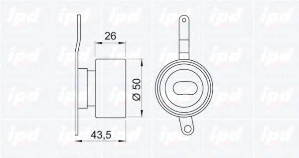 IPD 14-0702 Tensioner pulley, timing belt 140702: Buy near me in Poland at 2407.PL - Good price!