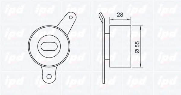 IPD 14-0710 Tensioner pulley, timing belt 140710: Buy near me in Poland at 2407.PL - Good price!