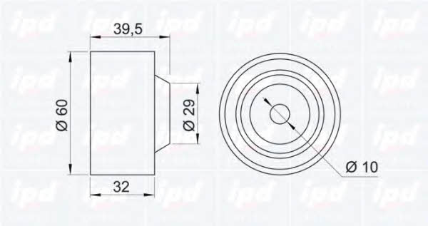 IPD 14-0720 Tensioner pulley, timing belt 140720: Buy near me in Poland at 2407.PL - Good price!