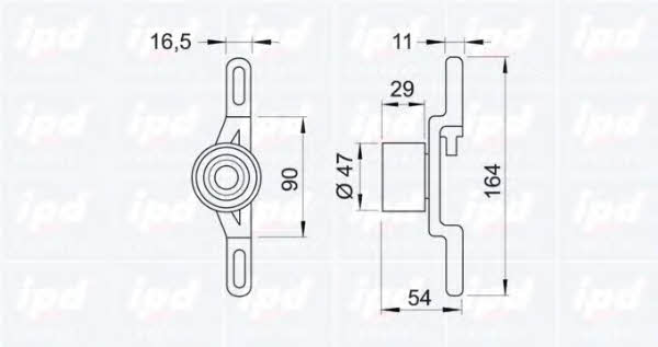 IPD 14-0785 Tensioner pulley, timing belt 140785: Buy near me in Poland at 2407.PL - Good price!