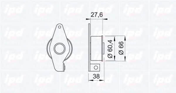 IPD 14-0792 Tensioner pulley, timing belt 140792: Buy near me in Poland at 2407.PL - Good price!