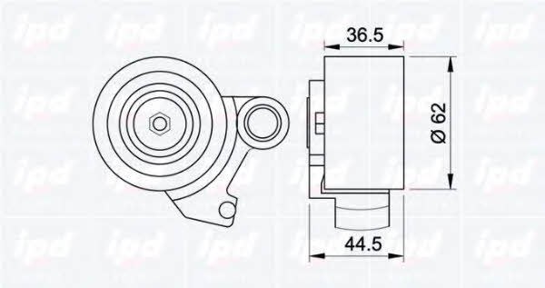 IPD 14-0818 Tensioner pulley, timing belt 140818: Buy near me at 2407.PL in Poland at an Affordable price!