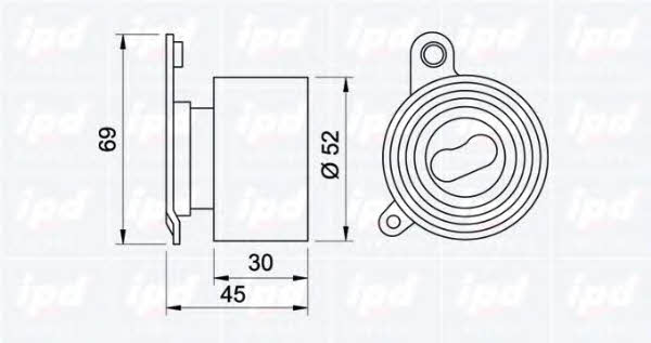 IPD 14-0819 Tensioner pulley, timing belt 140819: Buy near me in Poland at 2407.PL - Good price!