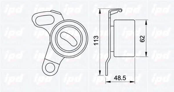 IPD 14-0824 Tensioner pulley, timing belt 140824: Buy near me in Poland at 2407.PL - Good price!