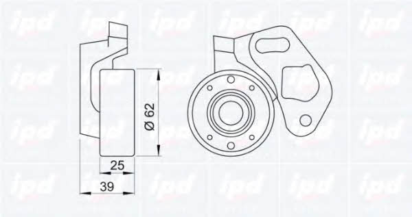 IPD 14-0917 Tensioner pulley, timing belt 140917: Buy near me in Poland at 2407.PL - Good price!