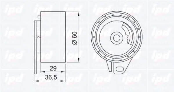 IPD 14-0929 Tensioner pulley, timing belt 140929: Buy near me in Poland at 2407.PL - Good price!