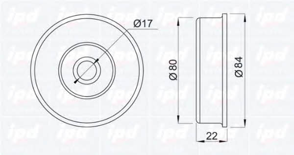 IPD 14-0962 Ролик натяжний ременя поліклинового (приводного) 140962: Приваблива ціна - Купити у Польщі на 2407.PL!