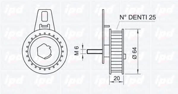 IPD 14-0992 Tensioner pulley, timing belt 140992: Buy near me in Poland at 2407.PL - Good price!
