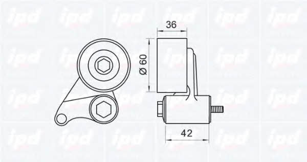 IPD 14-0999 Tensioner pulley, timing belt 140999: Buy near me in Poland at 2407.PL - Good price!